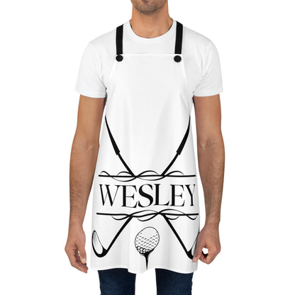 Mens Custom Grill Apron, Personalized Sports Apron for Men, Customized Golf Apron, Monogrammed Apron, Gift for Husband, Dad, Golf Lover Gift