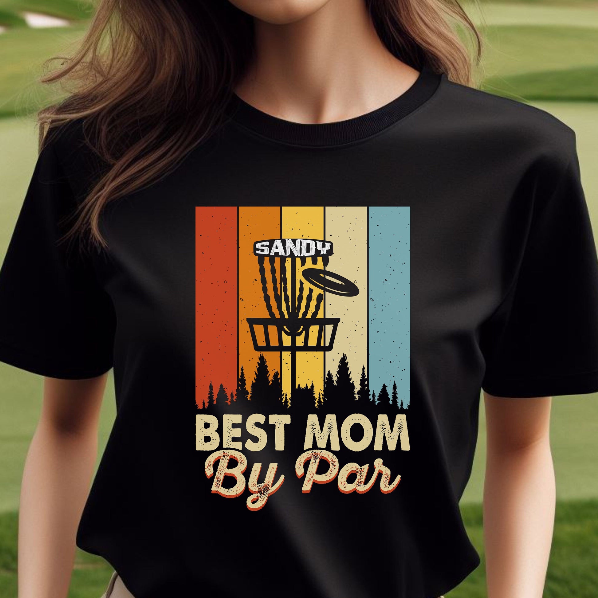 Custom Best Mom By Par Shirt, Personalized Disc Golf Tshirt, Funny Disc Golfing T-Shirt, Gift for Golfer, Gift for Mom, Golf Gift for Women