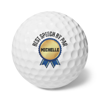 Custom Golf Balls, Set of Six, Personalized Golf Balls, Makes a Great Gift for Husband, High Quality Custom Made Golf Balls for Golf