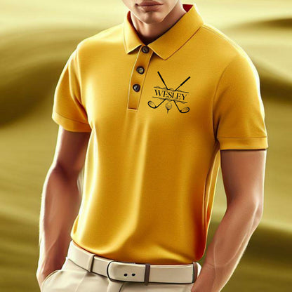 Custom Monogrammed Golf Polo, Personalized Golf Polo, Customized Polo for Golfer, Great Gift for Dad, Father, Golf Gift for Men, Golf Shirt