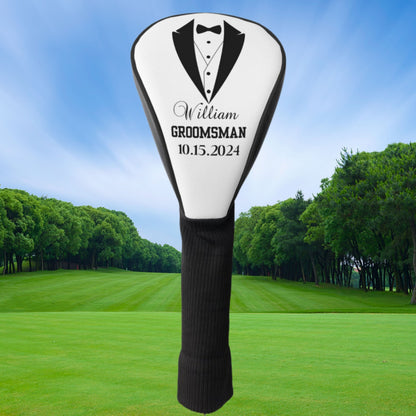 Custom Golf Club Cover, Personalized Club Cover, Customized Golf Club Head Cover, Groomsman Gift, Wedding Gift, Gift for Groom, Husband Gift