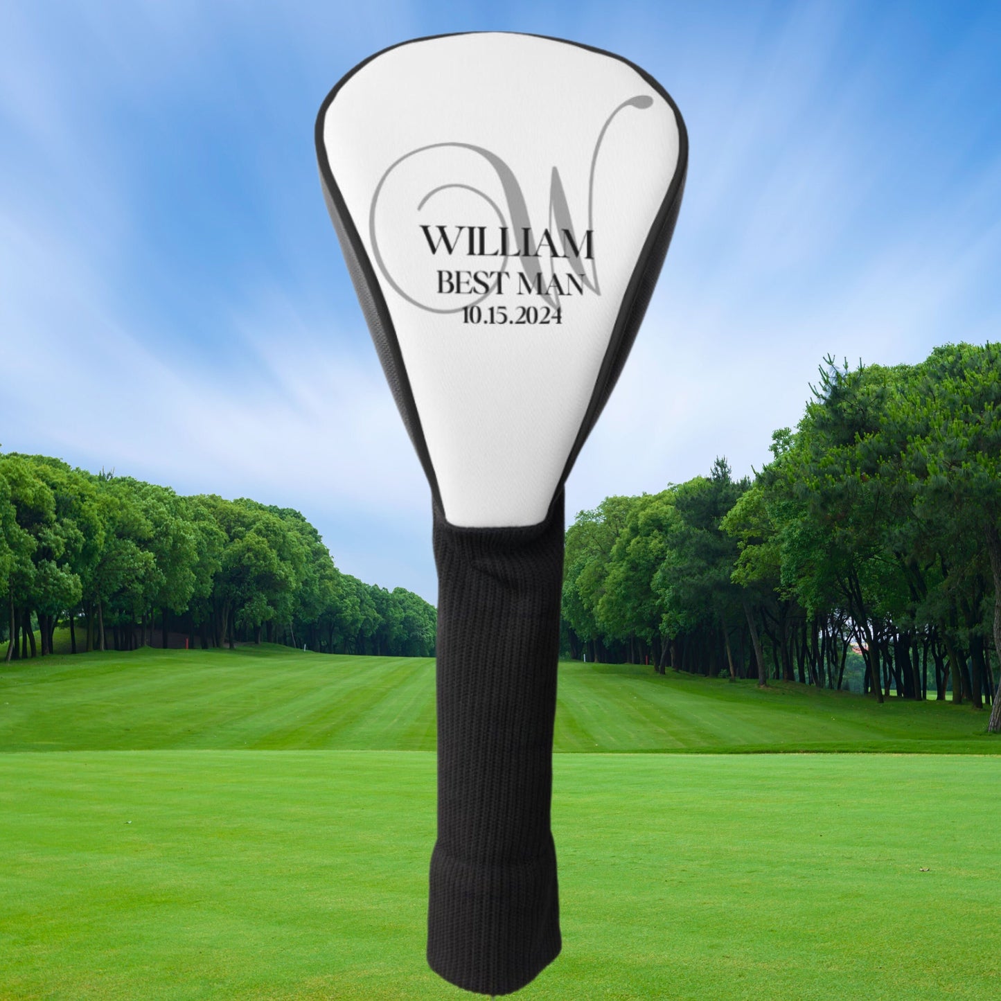 Custom Golf Club Cover, Personalized Club Cover, Customized Golf Club Head Cover, Groomsman Gift, Wedding Gift, Gift for Groom, Husband Gift