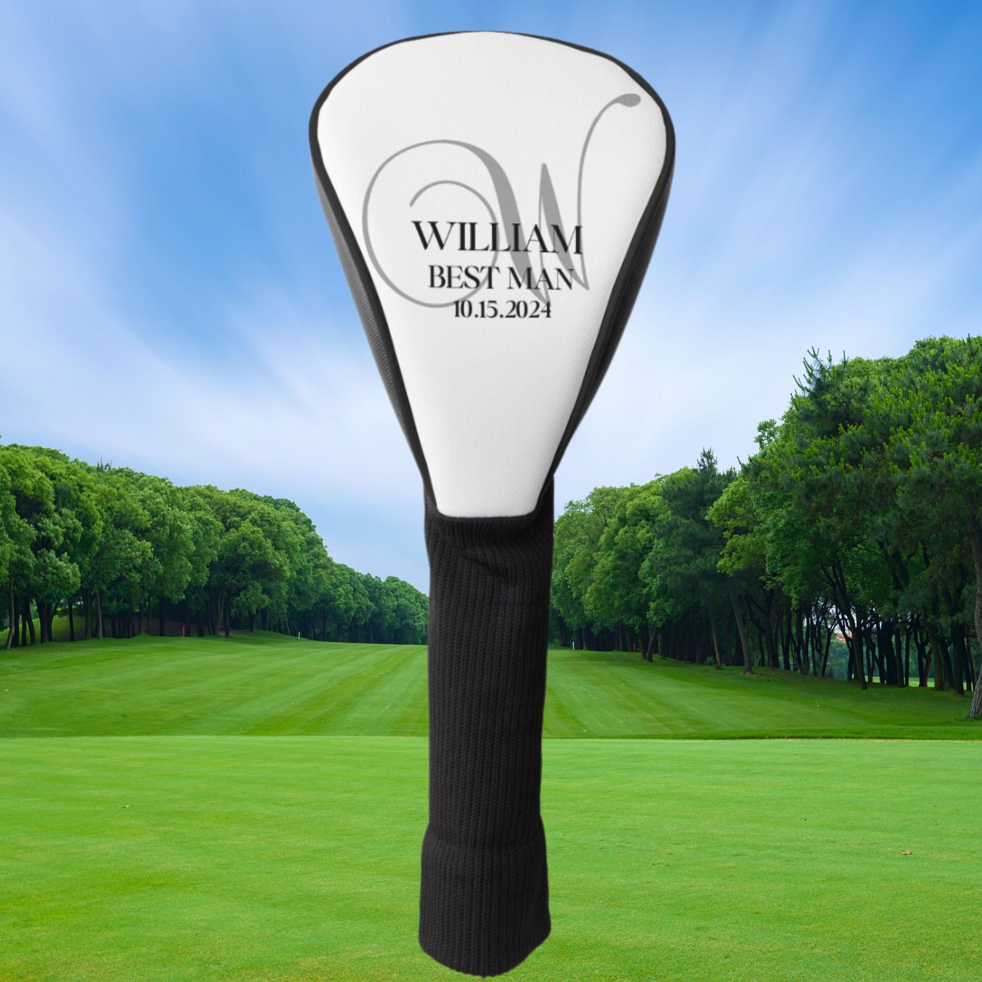Custom Golf Club Cover, Personalized Club Cover, Customized Golf Club Head Cover, Groomsman Gift, Wedding Gift, Gift for Groom, Husband Gift