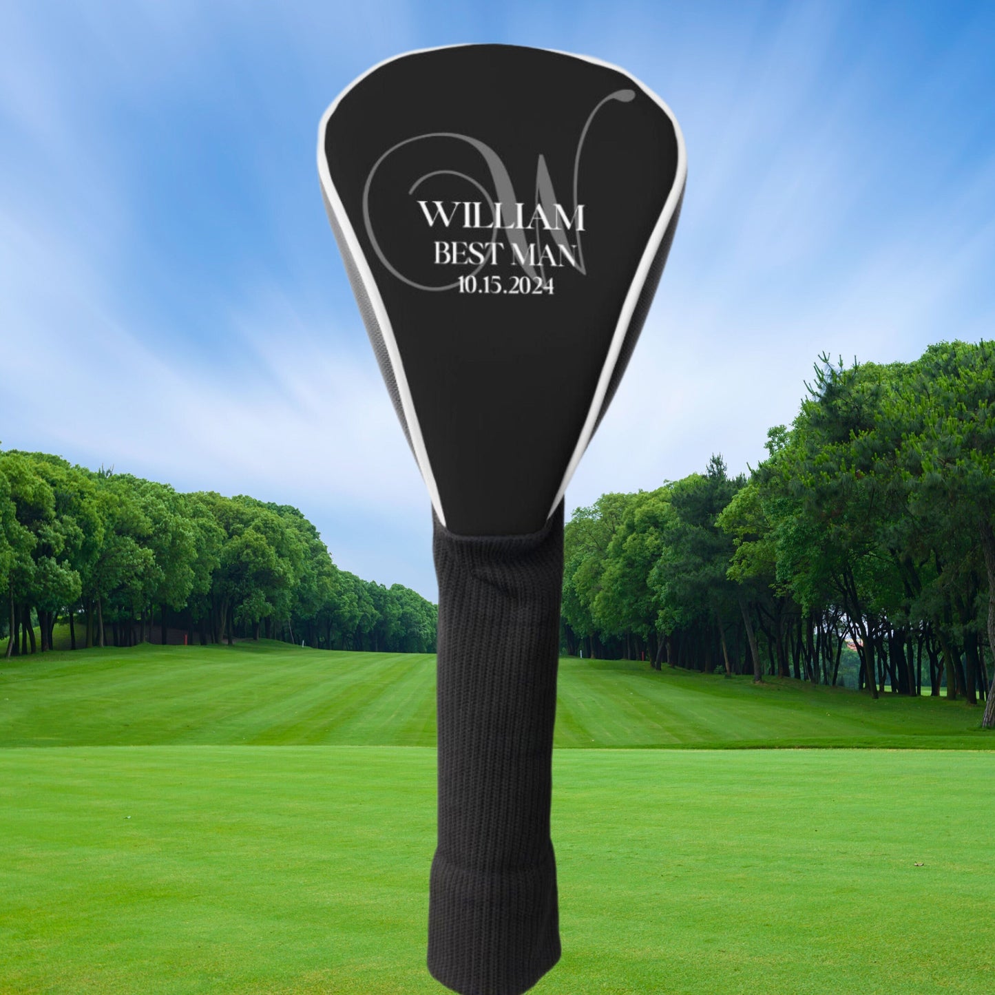 Custom Golf Club Cover, Personalized Club Cover, Customized Golf Club Head Cover, Groomsman Gift, Wedding Gift, Gift for Groom, Husband Gift
