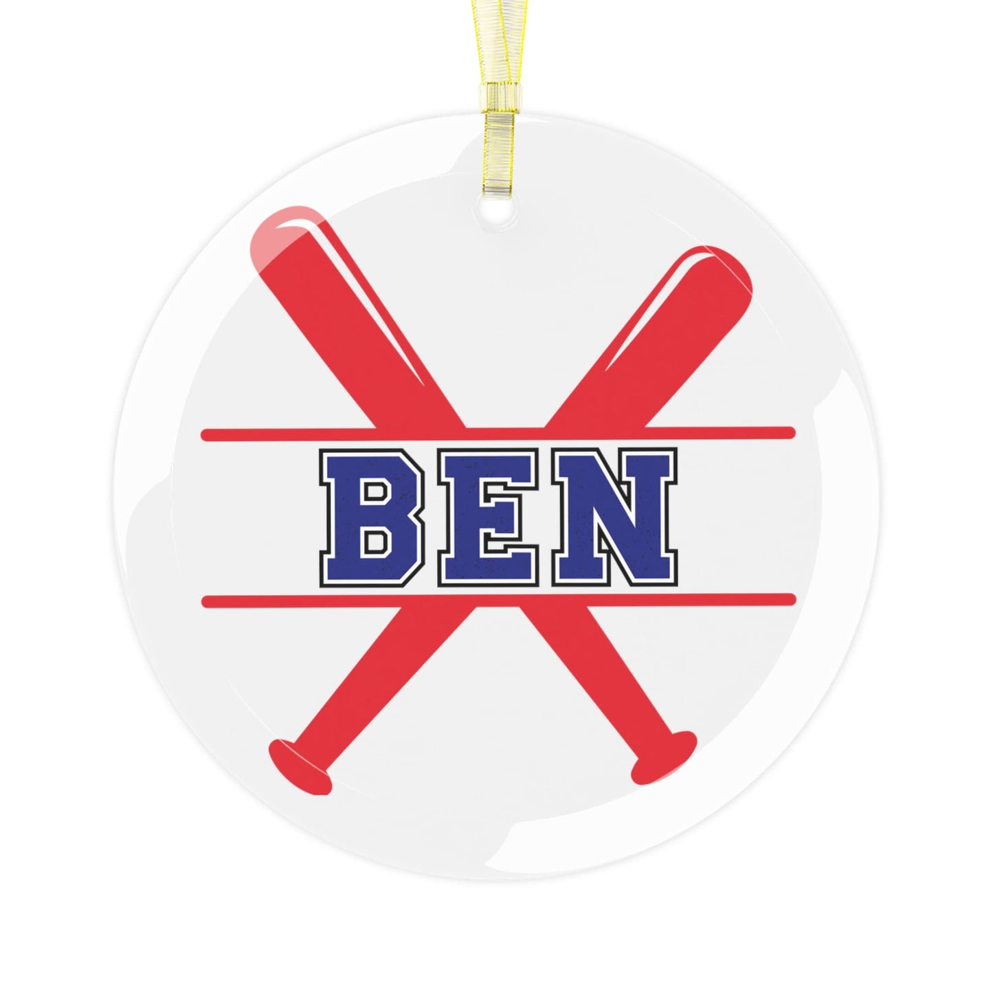 Custom Baseball Christmas Ornament, Personalized Xmas Ornament for Baseball Lover, Gift for Son, Gift for Grandson, Gift for Dad, Father
