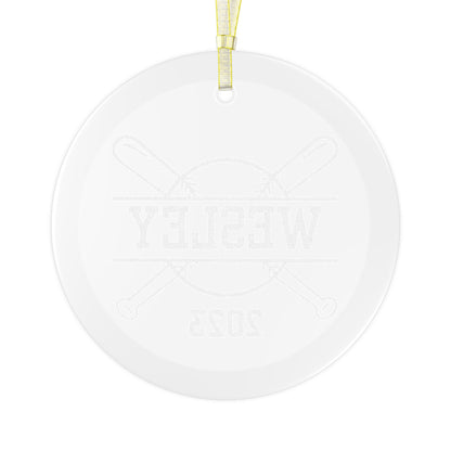 Custom Baseball Christmas Ornament, Personalized Xmas Ornament for Baseball Lover, Gift for Son, Gift for Grandson, Gift for Dad, Father