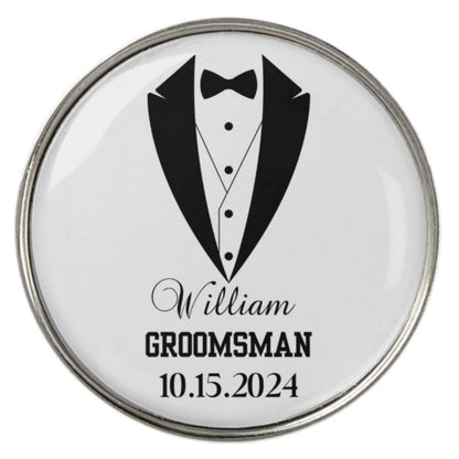 Custom Divot Tool with Ball Marker and Bottle Opener, Personalized Gift for Groomsman, Golf Ball Marker with Divot Tool, Golf Christmas Gift