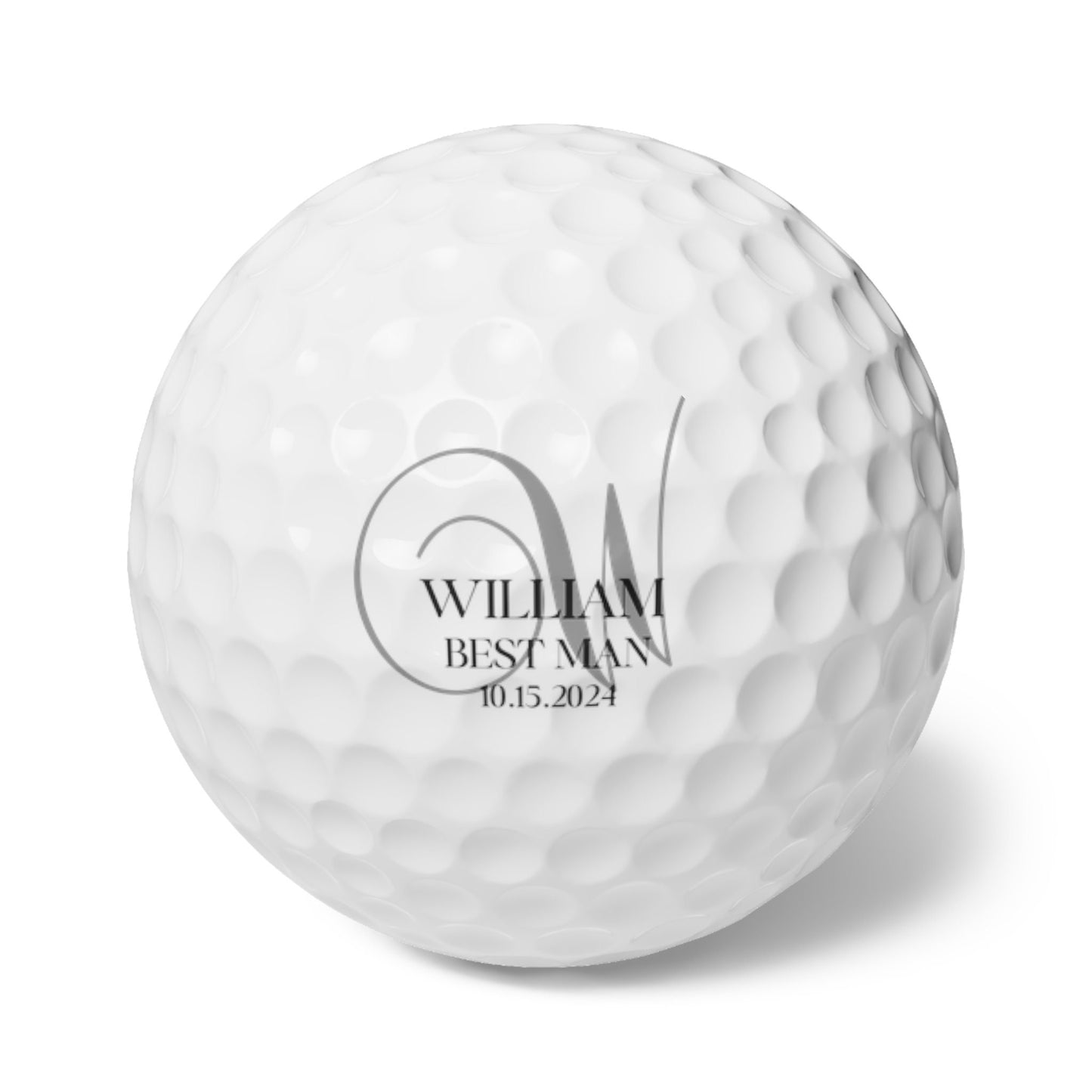 Custom Groomsman Golf Balls, Set of 3, Personalized Golf Ball, Gift for Best Man, Groomsman Proposal Gift, Gift for Groom, Bachelor Party