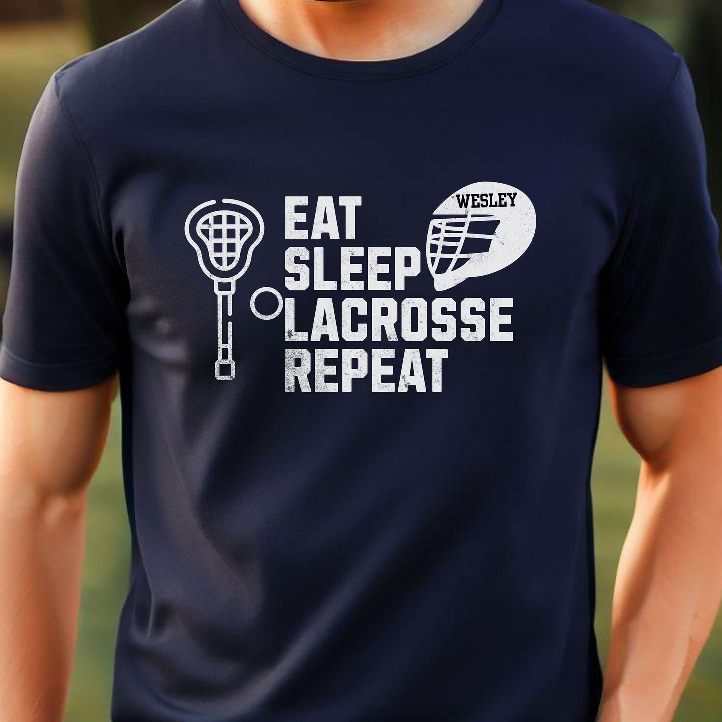Men's Custom Lacrosse T-shirt, Personalized Lacrosse Shirt, TShirt for Lax Lover, Customized Gift for Men, Great Gift for Dad, Gift for Son