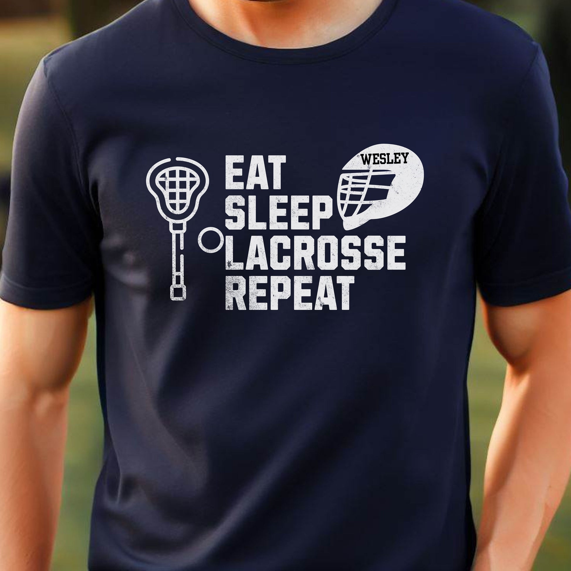 Men's Custom Lacrosse T-shirt, Personalized Lacrosse Shirt, TShirt for Lax Lover, Customized Gift for Men, Great Gift for Dad, Gift for Son