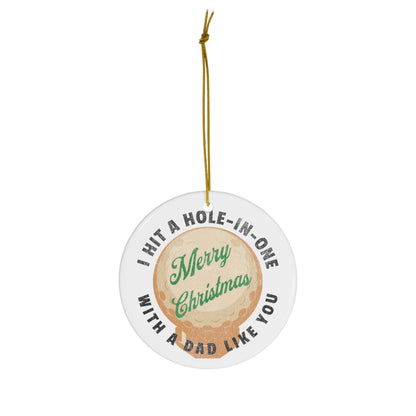 Custom Golf Christmas Ornament, Personalized Xmas Ornament for Golf Lover, Gift for Dad, Gift for Father, Gift from Son, Gift from Daughter