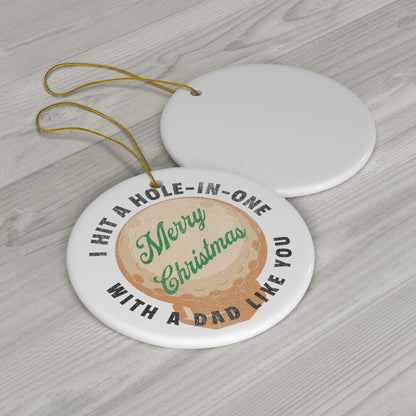 Custom Golf Christmas Ornament, Personalized Xmas Ornament for Golf Lover, Gift for Dad, Gift for Father, Gift from Son, Gift from Daughter