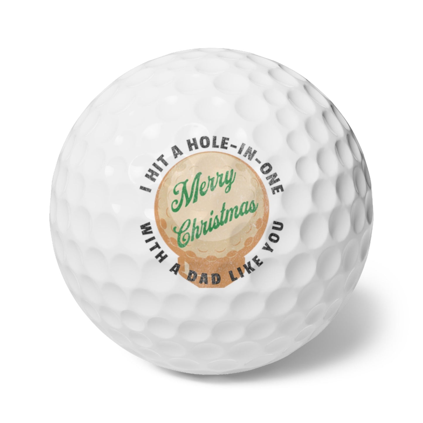 Holiday Golf Balls for Dad, Golf Christmas Gift for Dad, Golf Gifts for Men, Christmas Gift for Dad, Golf Gift for Dad, Golfer Gift Ideas