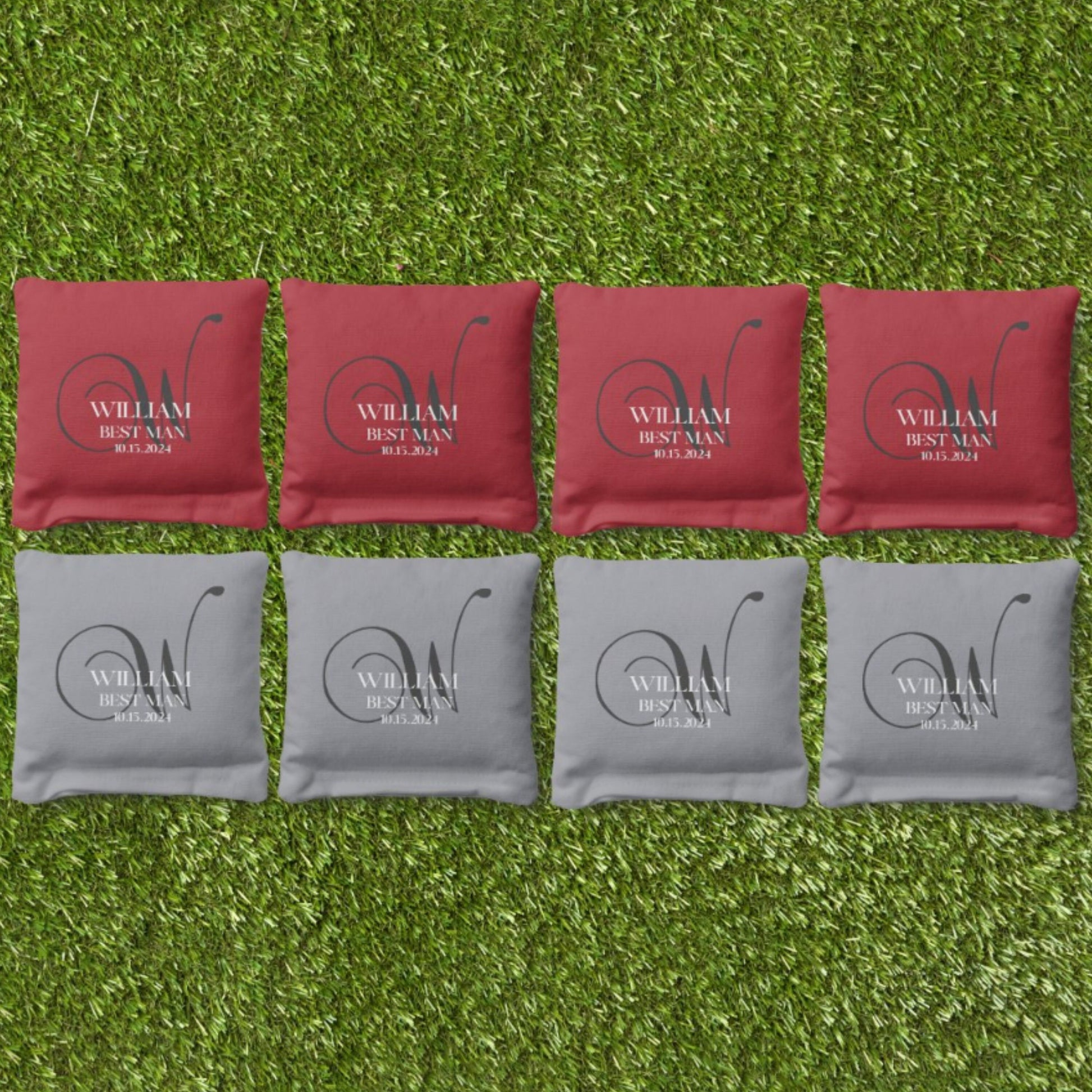 Custom Corn Hole Bags, Personalized Cornhole Bags, Best Man Proposal Gift, Customized Bags for Corn Toss, Gift for Groomsman, Wedding Gift