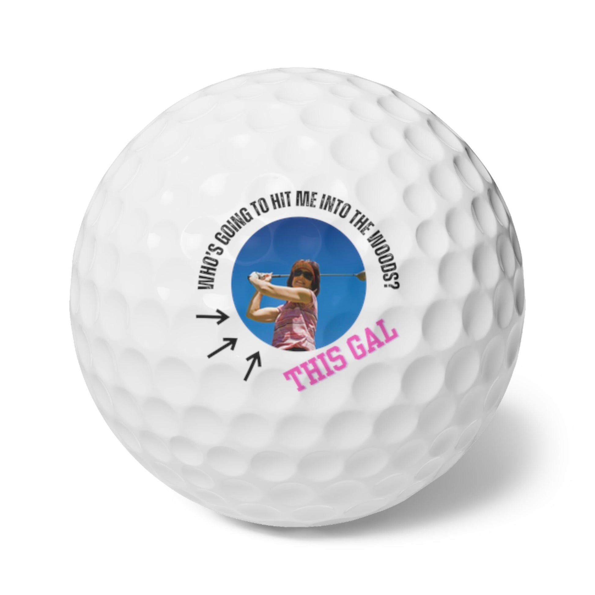 Custom Photo Golf Balls, Personalized Golf Balls, Golf Gifts for Her, Gift for Wife, Golfer Christmas Gift, Xmas Golf Gift, Gift for Mom