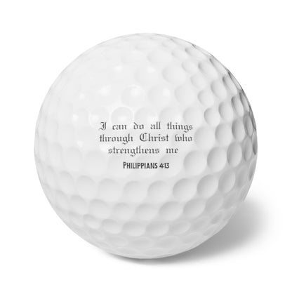 Inspirational Golf Balls, Religious Golf Balls, Golf Gifts for Him, Gift for Husband, Golfer Christmas Gift, Xmas Golf Gift, Gift for Dad