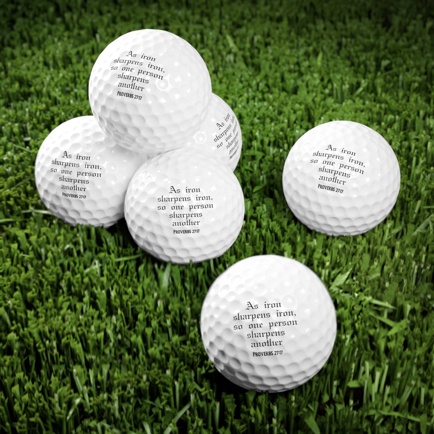 Inspirational Golf Balls, Religious Golf Balls, Golf Gifts for Him, Gift for Husband, Golfer Christmas Gift, Xmas Golf Gift, Gift for Dad