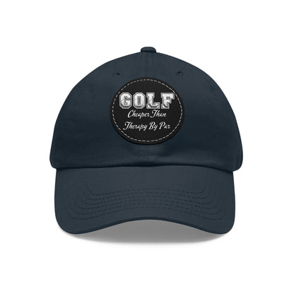 Funny Golf Hat, Cheaper Than Therapy By Par, Low Profile Baseball Cap, Gift for Golfer, Gift for Dad, Golf Gifts for Men, Golf Lover Gift