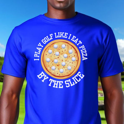 Funny Pizza Golf Shirt, T-Shirt for Golf Lover, Pizza and Golf Shirt, Gift for Dad, Gift for Father, Gift for Golfer, Golfer Christmas Gift