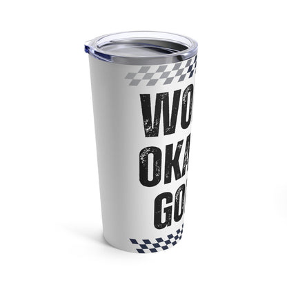Worlds Okayest Golfer Tumbler, 20 oz Coffee Tumbler, Funny Golf Water Bottle, Gift for Golf Lover, Gift for Husband, Gift for Dad, Father