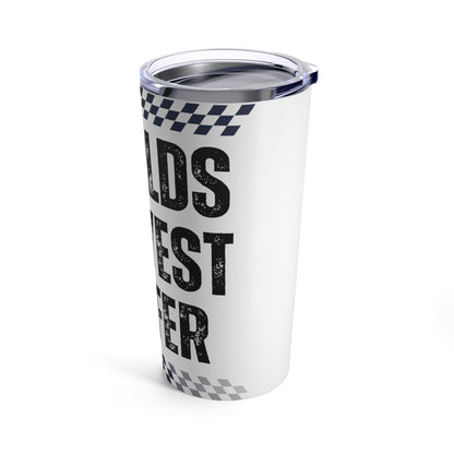 Worlds Okayest Golfer Tumbler, 20 oz Coffee Tumbler, Funny Golf Water Bottle, Gift for Golf Lover, Gift for Husband, Gift for Dad, Father