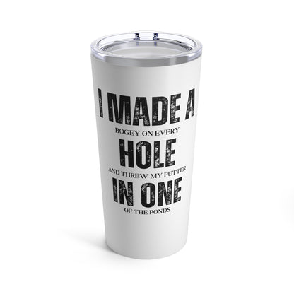 Funny Golf Tumbler, 20 oz Coffee Tumbler, Funny Golf Water Bottle, Gift for Golf Lover, Gift for Husband, Gift for Dad, Father, Golfer Gift