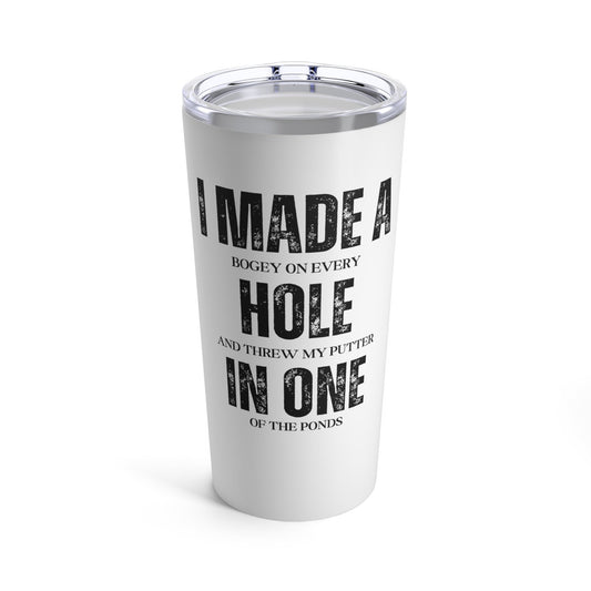 Funny Golf Tumbler, 20 oz Coffee Tumbler, Funny Golf Water Bottle, Gift for Golf Lover, Gift for Husband, Gift for Dad, Father, Golfer Gift
