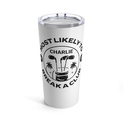 Funny Groomsman Golf Tumbler, 20 oz Steel Coffee Tumbler, Funny Golf Water Bottle, Gift for Golf Lover, Gift for Groom, Bachelor Party Gift