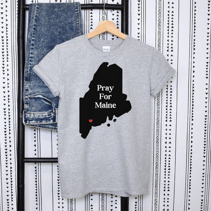Pray for Maine Shirt, Lewiston Maine Memorial T-Shirt, Maine Support Tee, Pray for Lewiston Maine Top, Lewiston Strong, Maine Strong