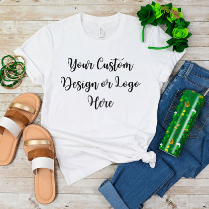 Women's Custom Design Shirt, Customized Logo TShirt, Personalized T-Shirt for Design or Logo, Custom Business Tee, Small Business Shirt