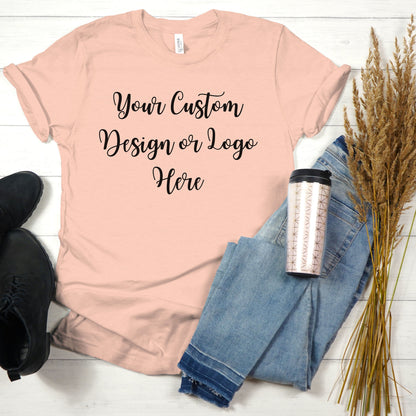 Women's Custom Design Shirt, Customized Logo TShirt, Personalized T-Shirt for Design or Logo, Custom Business Tee, Small Business Shirt