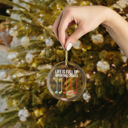 Important Choices Golf Ornament, Funny Christmas Ornament for Golf Lover, Gift for Son, Gift for Grandson, Perfect Gift for Dad, Father