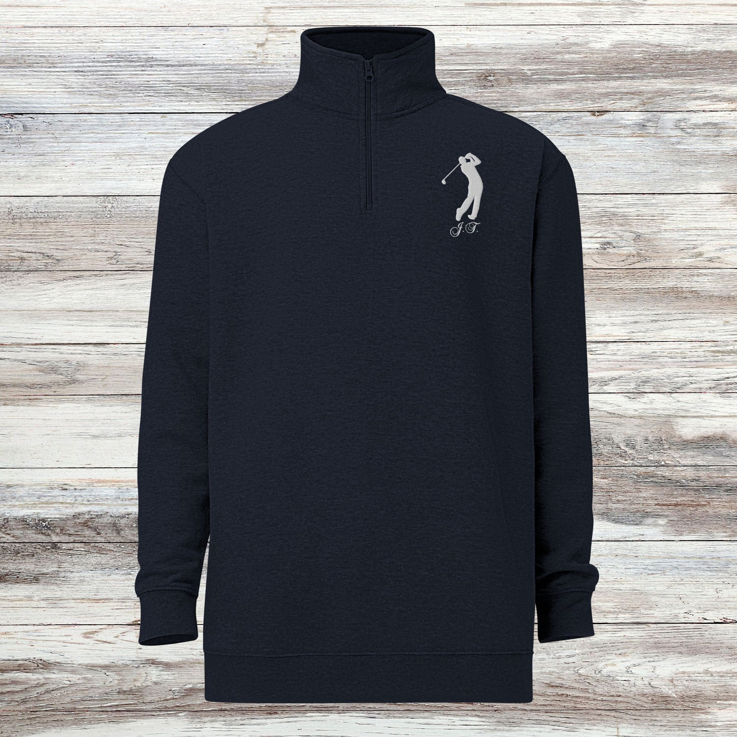 Personalized Fleece Golf Quarter-Zip, Quarter Zip Pullover Sweater, Custom Golf Gift, Gift for Husband, Gift for Golfer, Golf Gift for Men