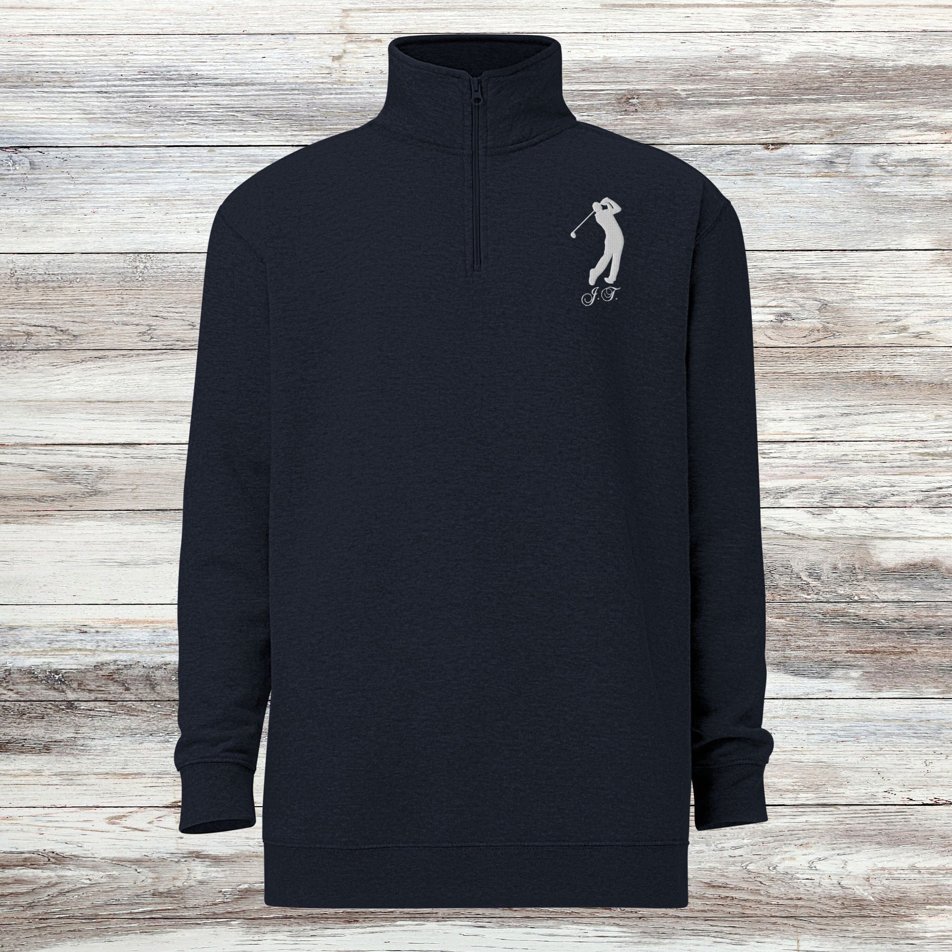 Personalized Fleece Golf Quarter-Zip, Quarter Zip Pullover Sweater, Custom Golf Gift, Gift for Husband, Gift for Golfer, Golf Gift for Men