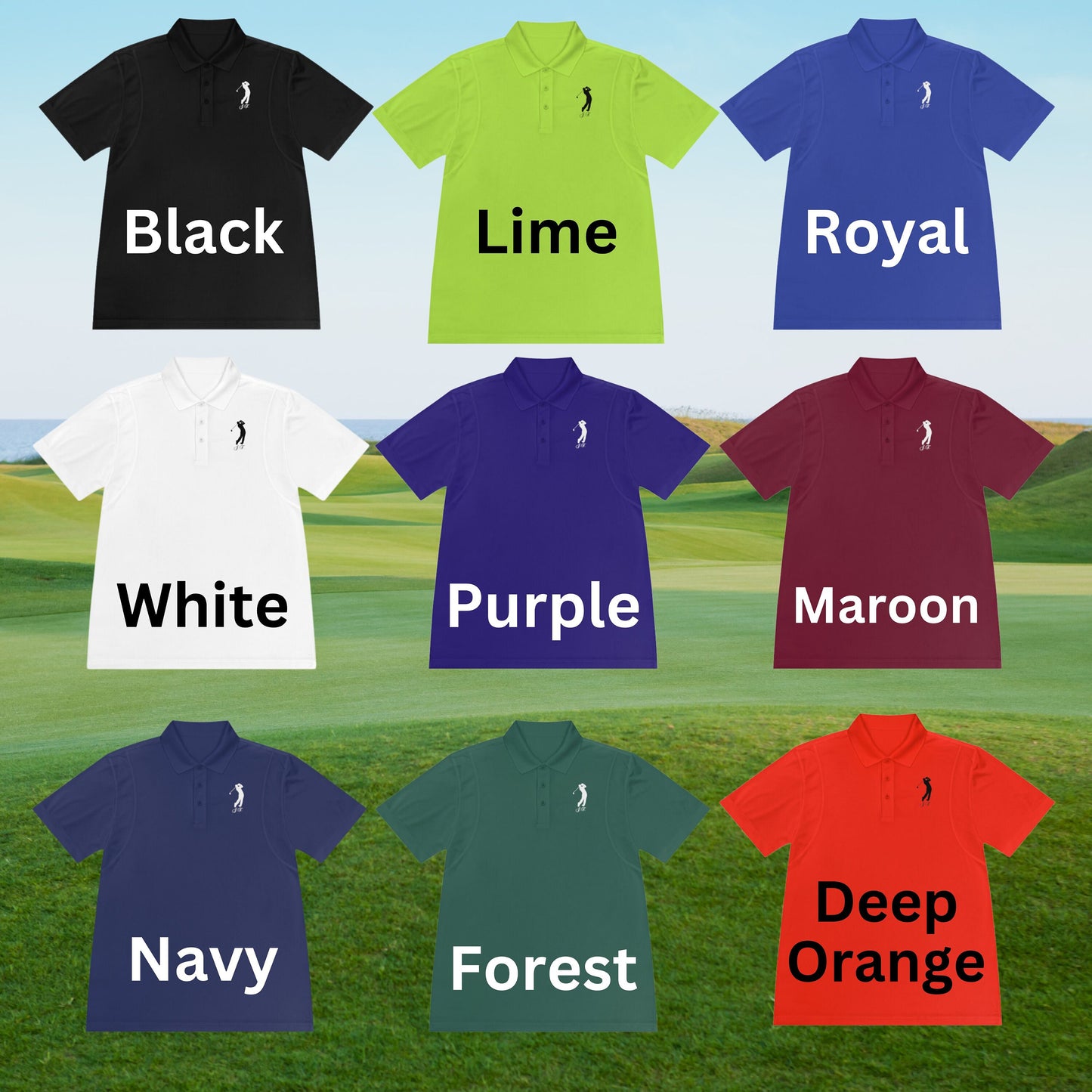Custom Monogrammed Golf Polo, Personalized Sport Polo, Customized Shirt for Golfer, Great Gift for Dad, Father, Golf Gift for Men, Golf Gift