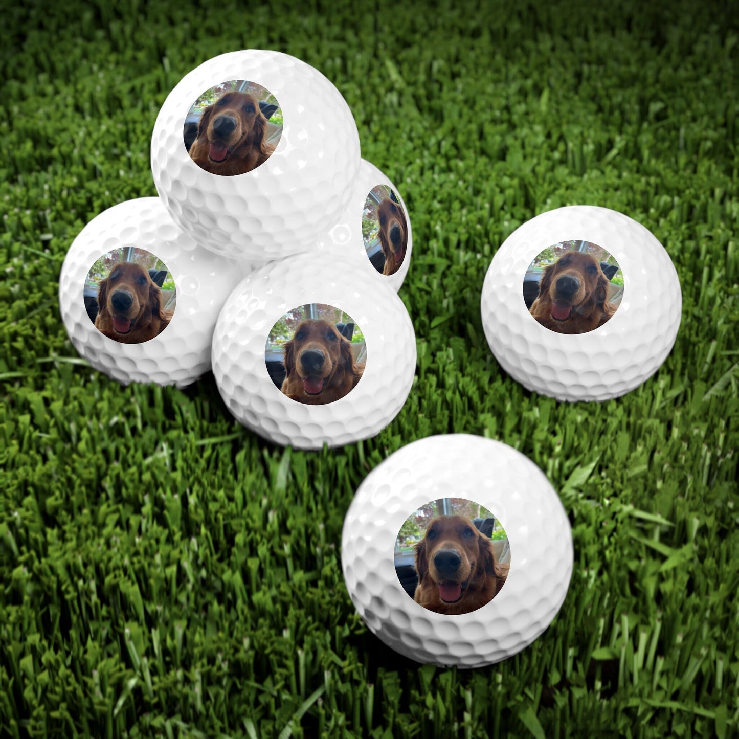 Custom Dog Golf Balls, Personalized Dog Dad Golf Balls, Customized Dog Mom Golf Balls, Golf Gift for Men, Gift for Dog Owner, New Dog Gift