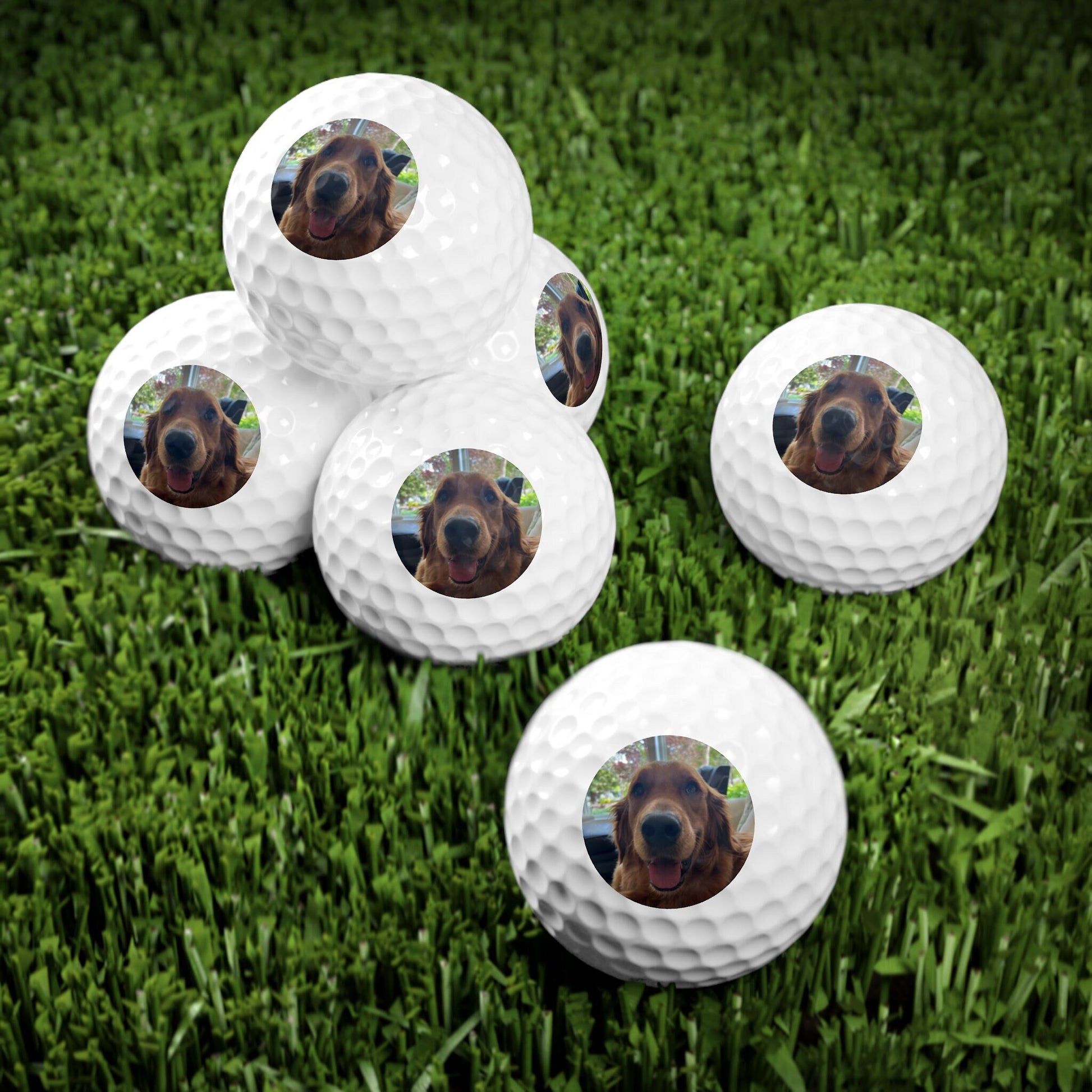 Custom Dog Golf Balls, Personalized Dog Dad Golf Balls, Customized Dog Mom Golf Balls, Golf Gift for Men, Gift for Dog Owner, New Dog Gift