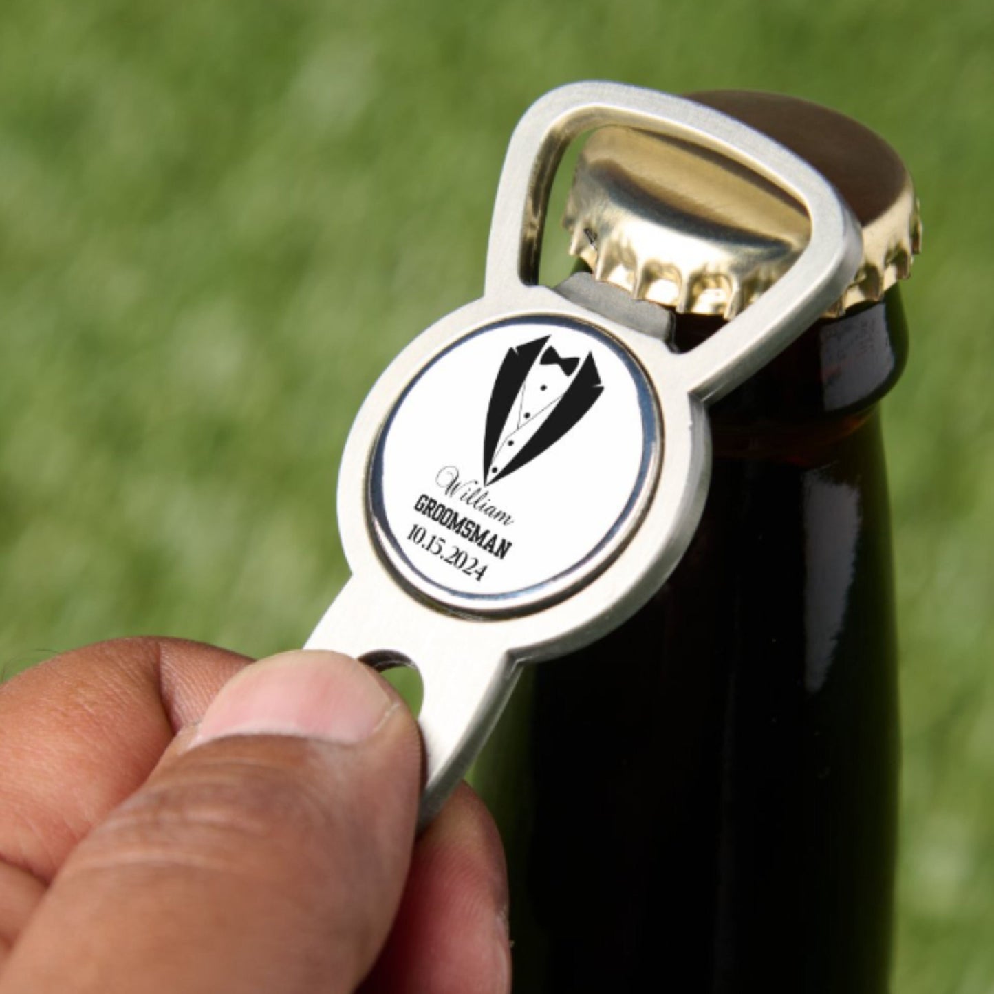 Custom Divot Tool with Ball Marker and Bottle Opener, Personalized Gift for Groomsman, Golf Ball Marker with Divot Tool, Golf Christmas Gift