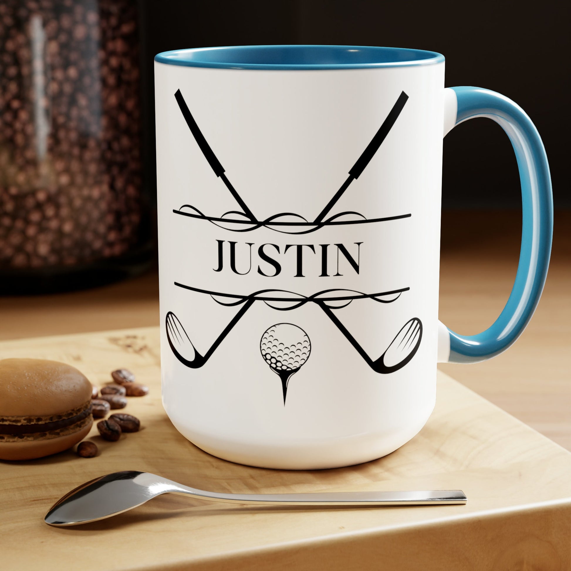 Custom Golf Coffee Mug, Customized Golf Coffee Cup, Personalized Golf Cup, Ceramic Mug for Golfer, Golf Gift for Men, Golf Christmas Gift