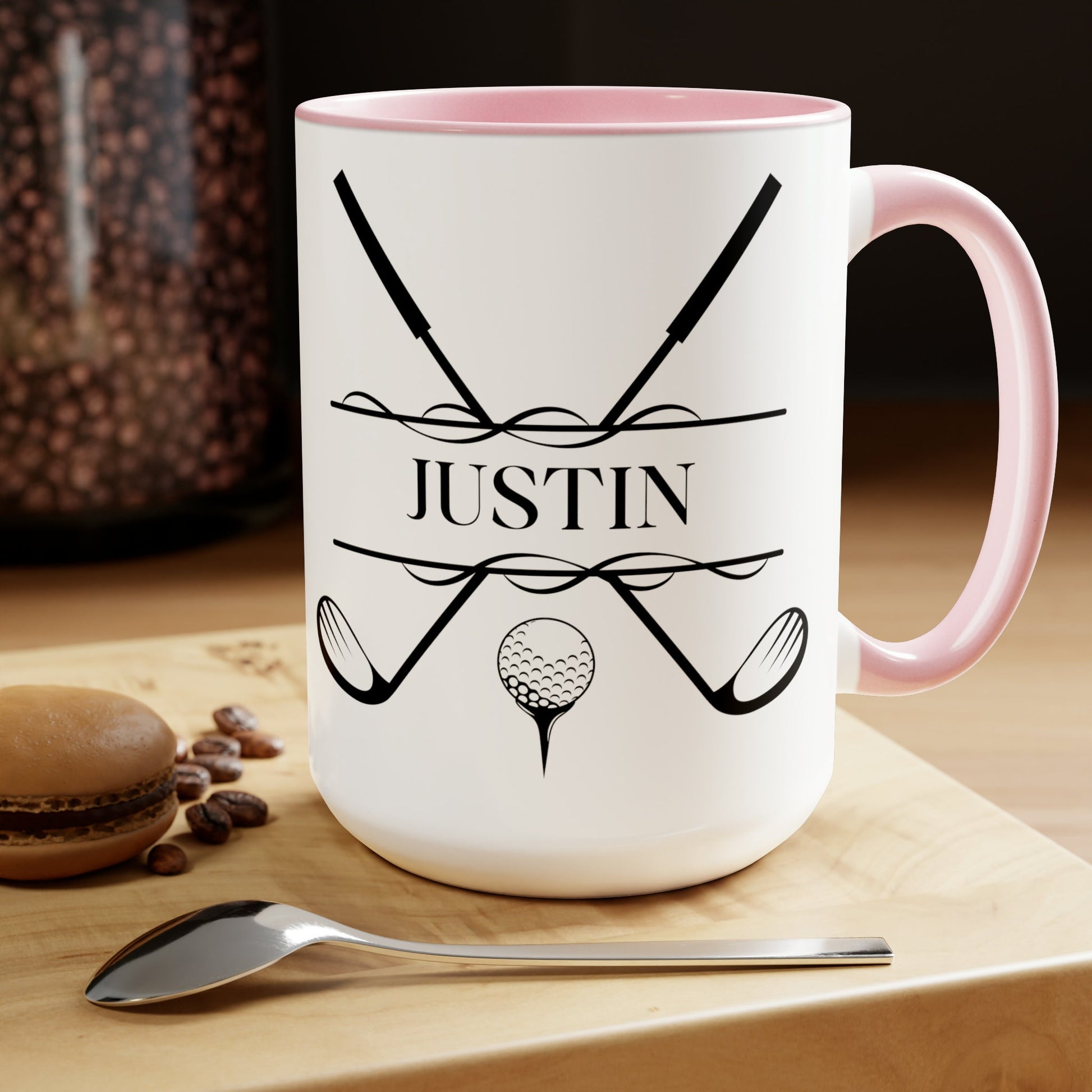 Custom Golf Coffee Mug, Customized Golf Coffee Cup, Personalized Golf Cup, Ceramic Mug for Golfer, Golf Gift for Men, Golf Christmas Gift