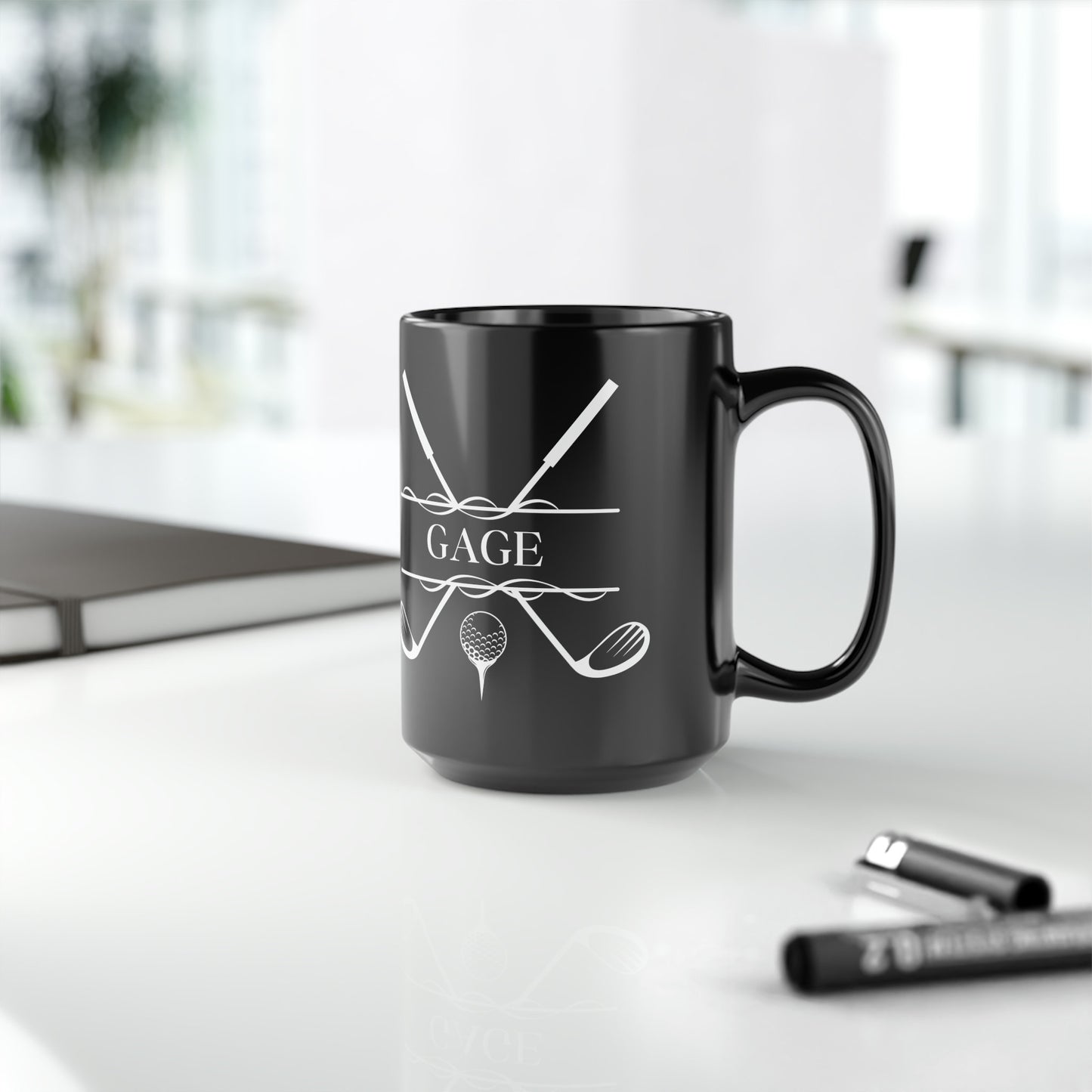 Custom Golf Coffee Mug, Customized Golf Coffee Cup, Personalized Golf Cup, Ceramic Mug for Golfer, Golf Gift for Men, Golf Christmas Gift