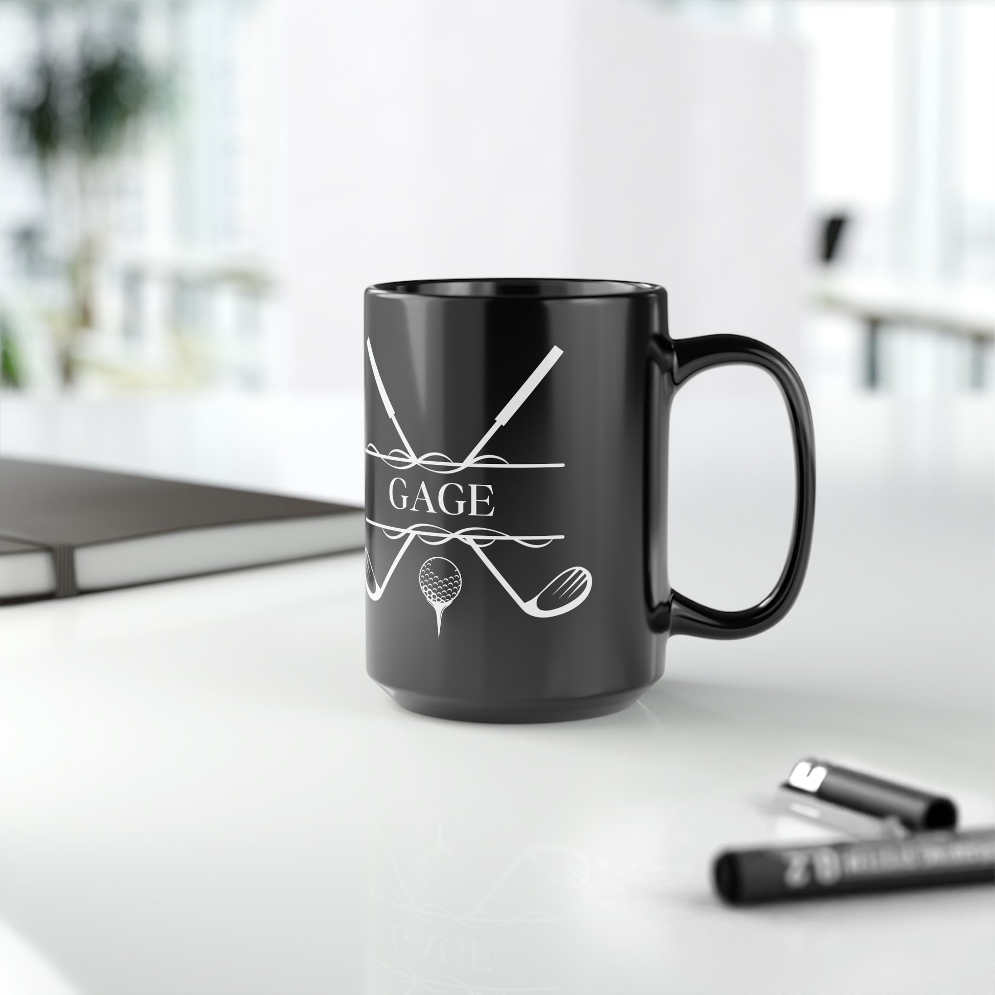 Custom Golf Coffee Mug, Customized Golf Coffee Cup, Personalized Golf Cup, Ceramic Mug for Golfer, Golf Gift for Men, Golf Christmas Gift