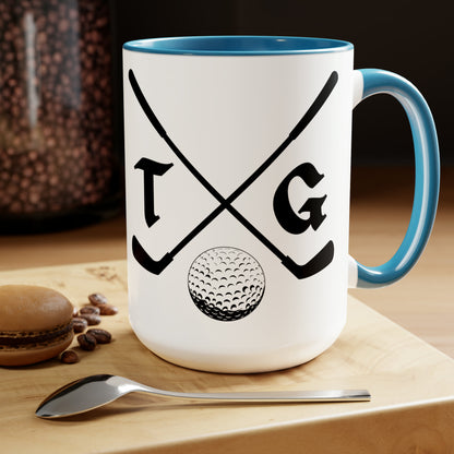 Custom Golf Coffee Mug, Customized Golf Coffee Cup, Personalized Golf Cup, Ceramic Mug for Golfer, Golf Gift for Men, Golf Christmas Gift