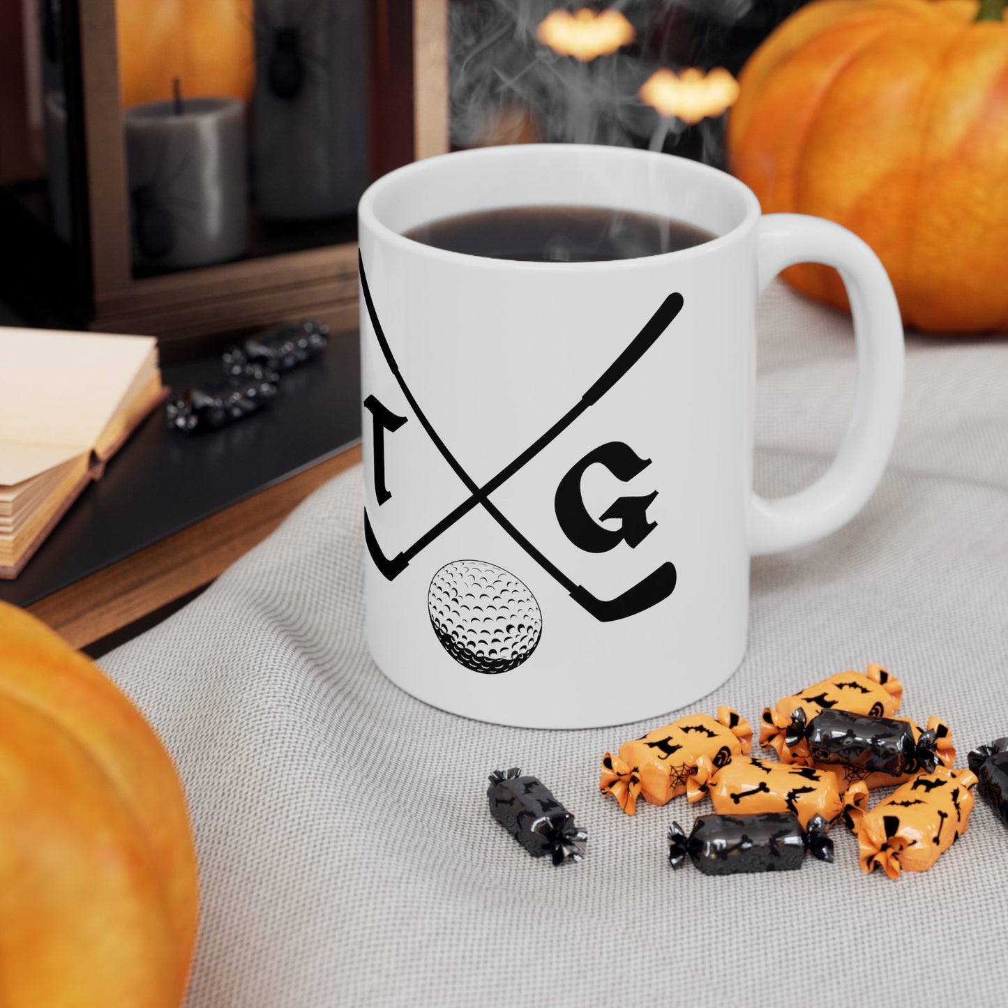Custom Golf Coffee Mug, Customized Golf Coffee Cup, Personalized Golf Cup, Ceramic Mug for Golfer, Golf Gift for Men, Golf Christmas Gift