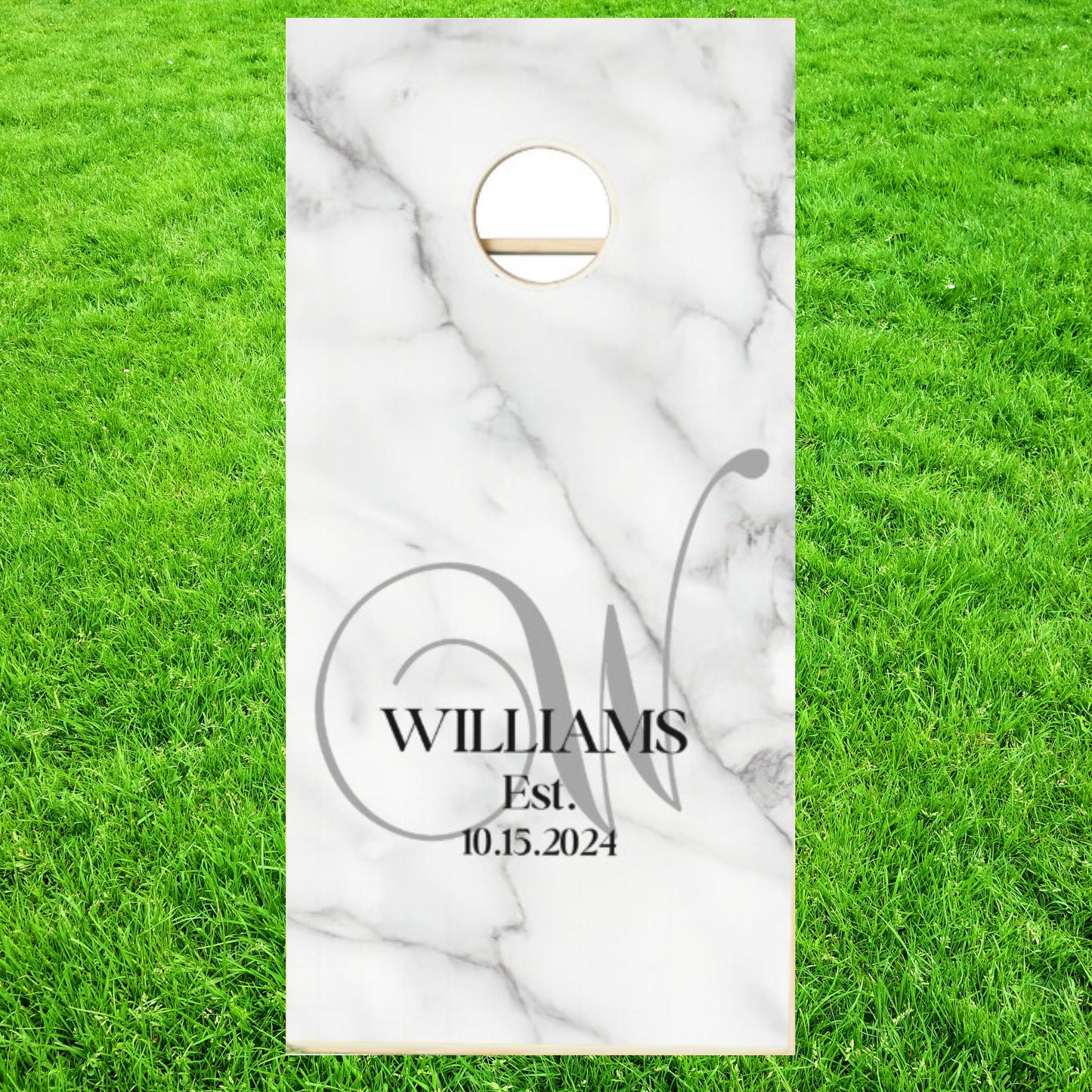 Custom Wedding Cornhole Boards, Personalized Monogram Corn Hole Game with Bags Included, Wedding Gift, 8 Bags Included, Corn Toss Game Gift