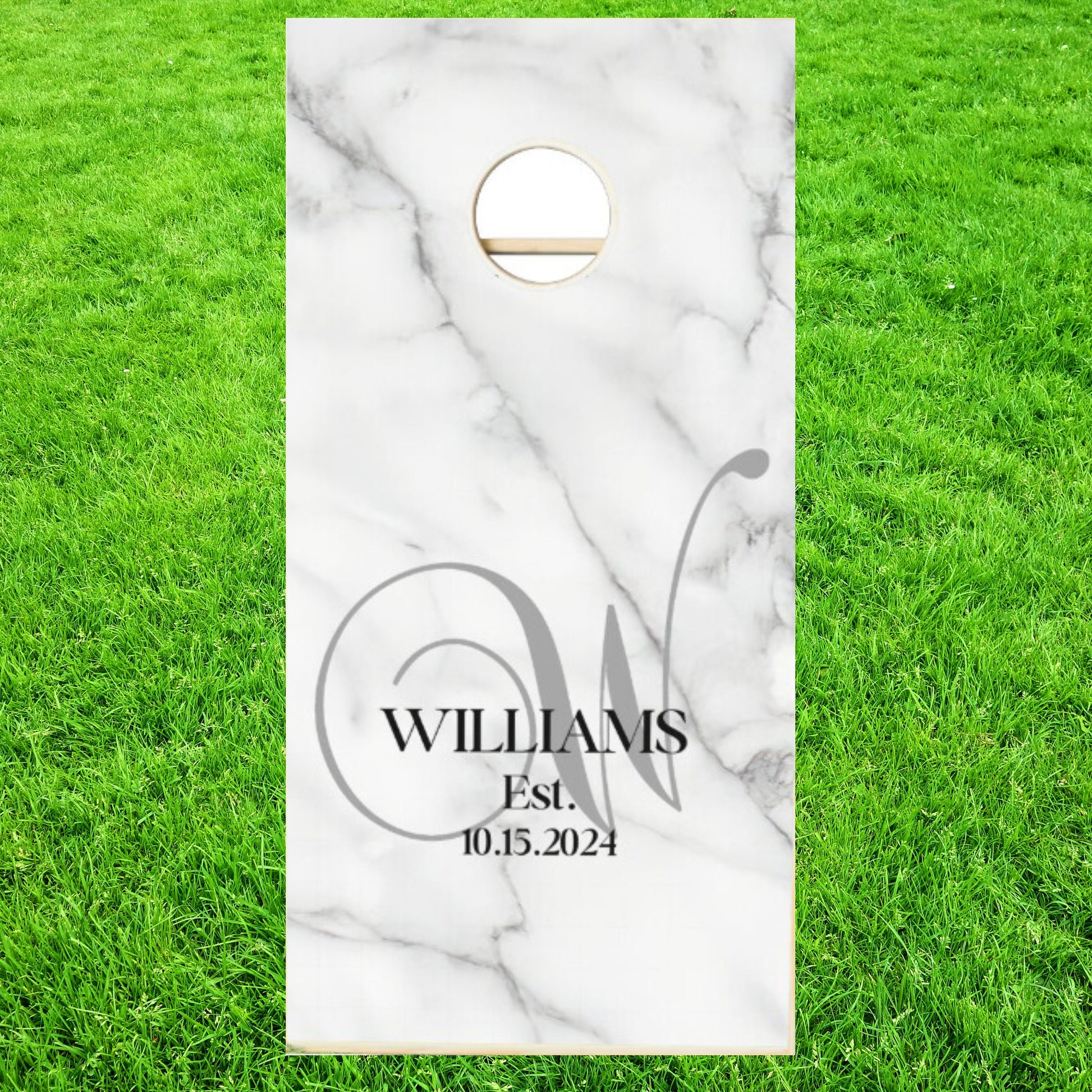 Custom Wedding Cornhole Boards, Personalized Monogram Corn Hole Game with Bags Included, Wedding Gift, 8 Bags Included, Corn Toss Game Gift
