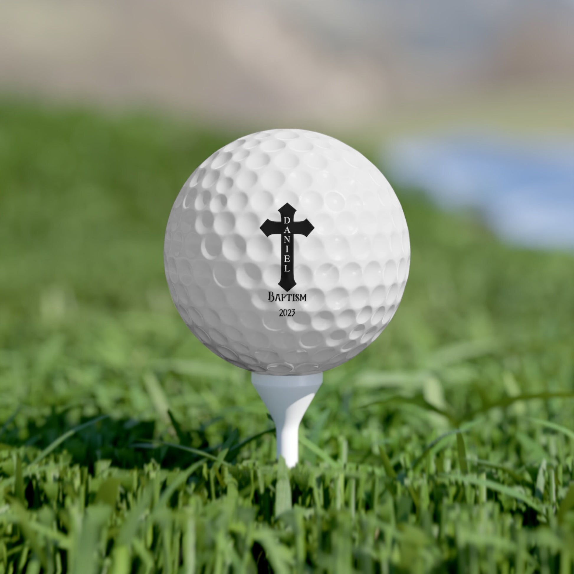 Custom Baptism Golf Ball Gift, Customized Golf Balls, Gift for Son, Personalized Golf Ball Gift, Perfect Gift for Baptism, Gift for Golfer