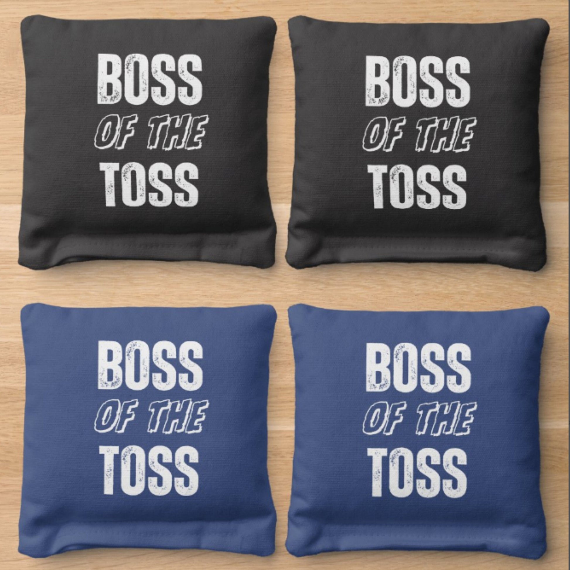 Boss Corn Hole Bags, Funny Cornhole Bags, Cornhole Gift, Bags for Corn Toss, Gift for Husband, Gift for Boyfriend, Perfect Tailgating Gift