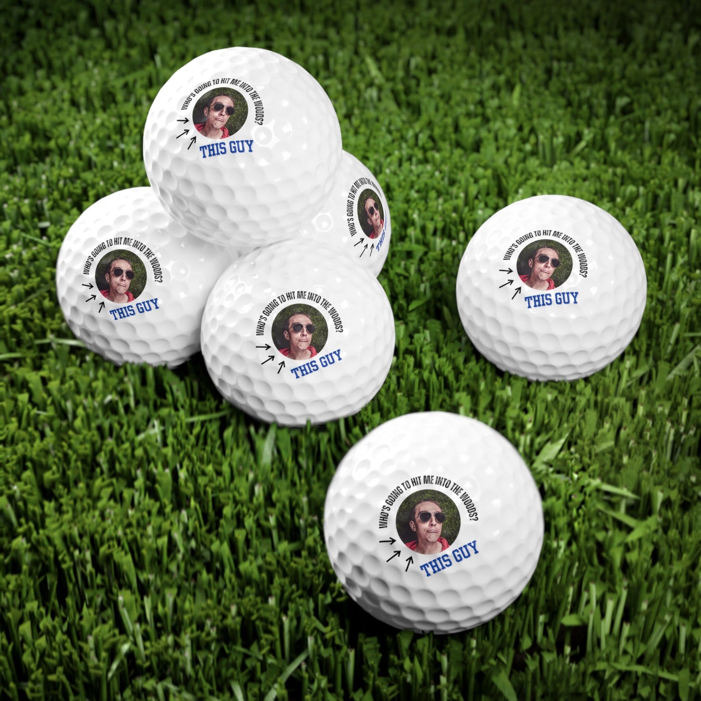 Custom Photo Golf Balls, Personalized Golf Balls, Golf Gifts for Him, Gift for Husband, Golfer Christmas Gift, Xmas Golf Gift, Gift for Dad