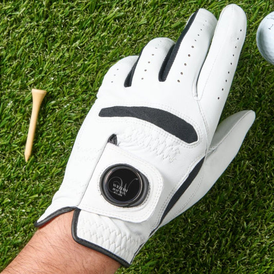 Custom Golf Glove with Monogram Ball Marker, Personalized Golf Gift, Mens Golf Gift, Gift for Best Man, Groomsman Proposal, Gift for Wedding